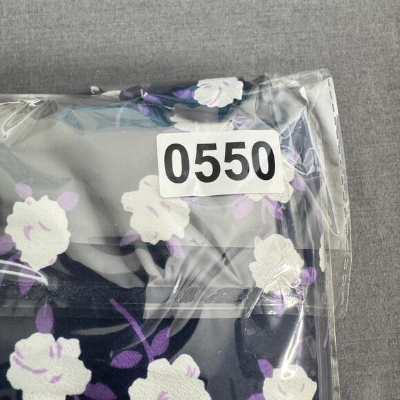 J. Crew Skirt Womens 16 Blue Midi Pleated Scattered Peony Floral Business Preppy - Picture 12 of 13